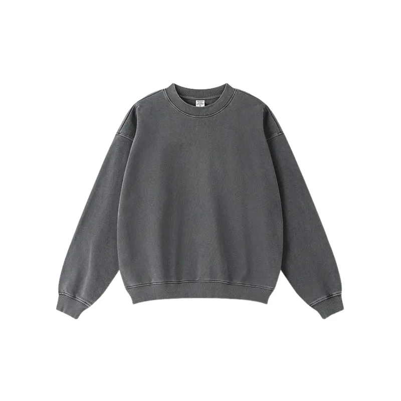 Retro Washed Cotton Sweatshirt-0