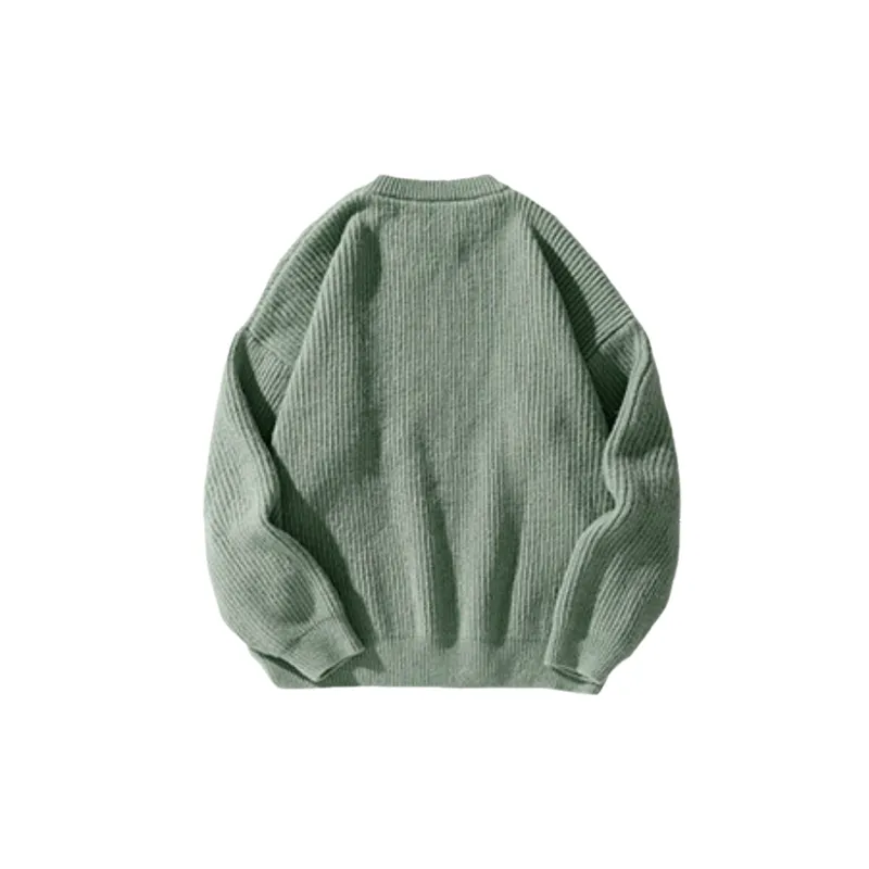 Fashionable Plain Sweater-3