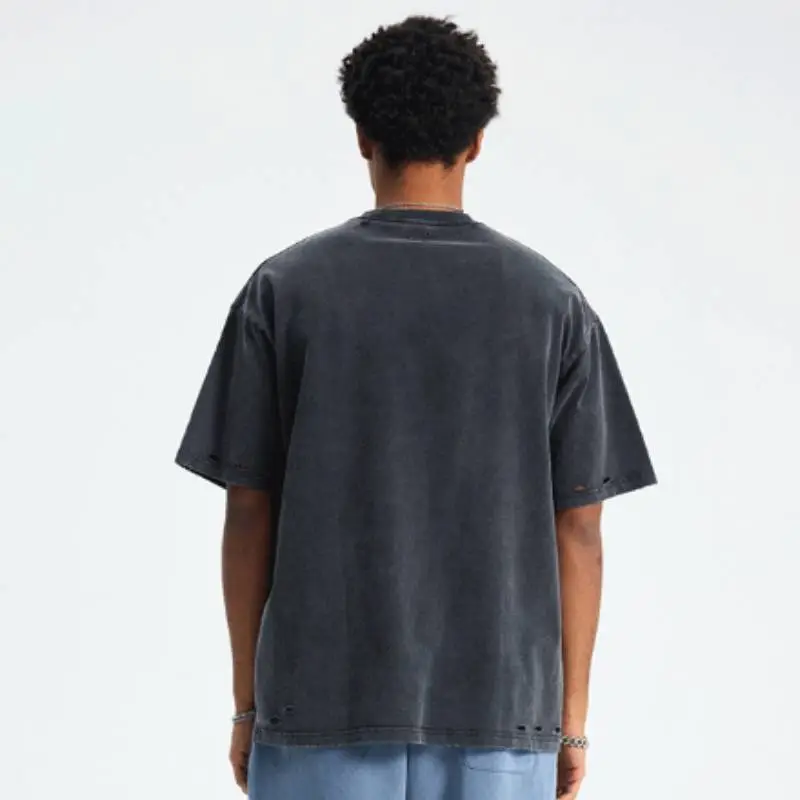 Fashionable Loose 100% Cotton T Shirt-3