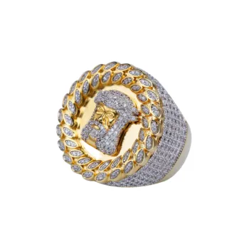 Big Head Ring Micro Inlaid Zircon
