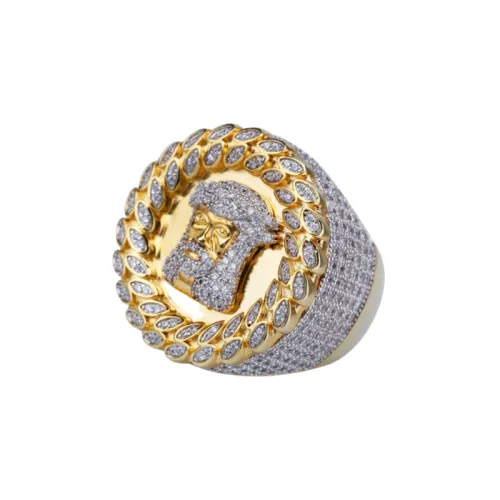 Big Head Ring Micro Inlaid Zircon