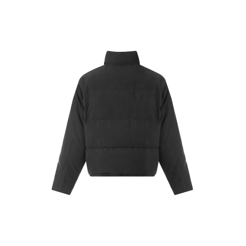 Loose Warming Blended Synthetic Fabrics Quilted Jacket-1