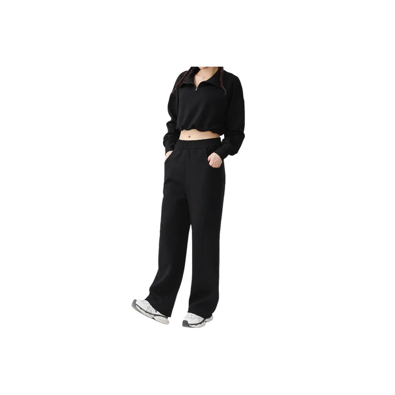 Simple Loose Polyester Casual Pants Women-6