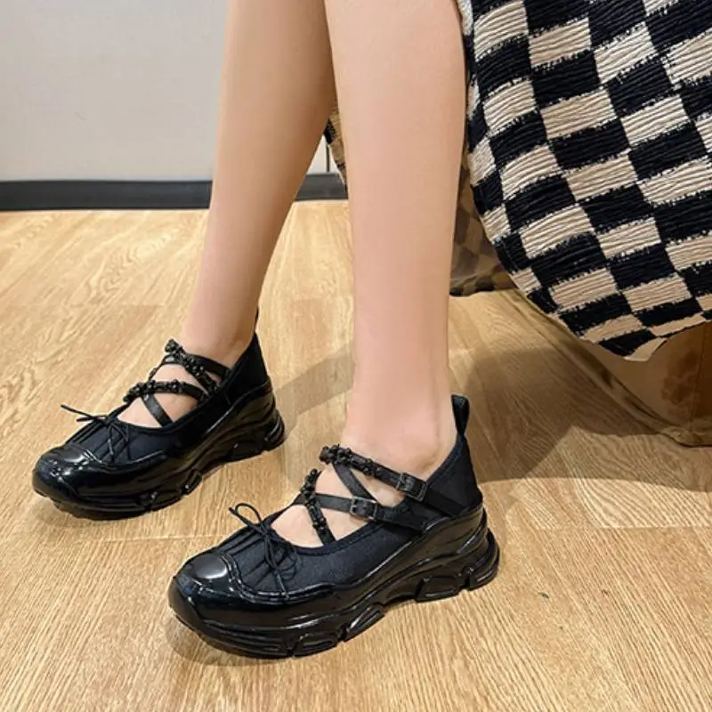 Retro Plain Mary Jane Shoes-1