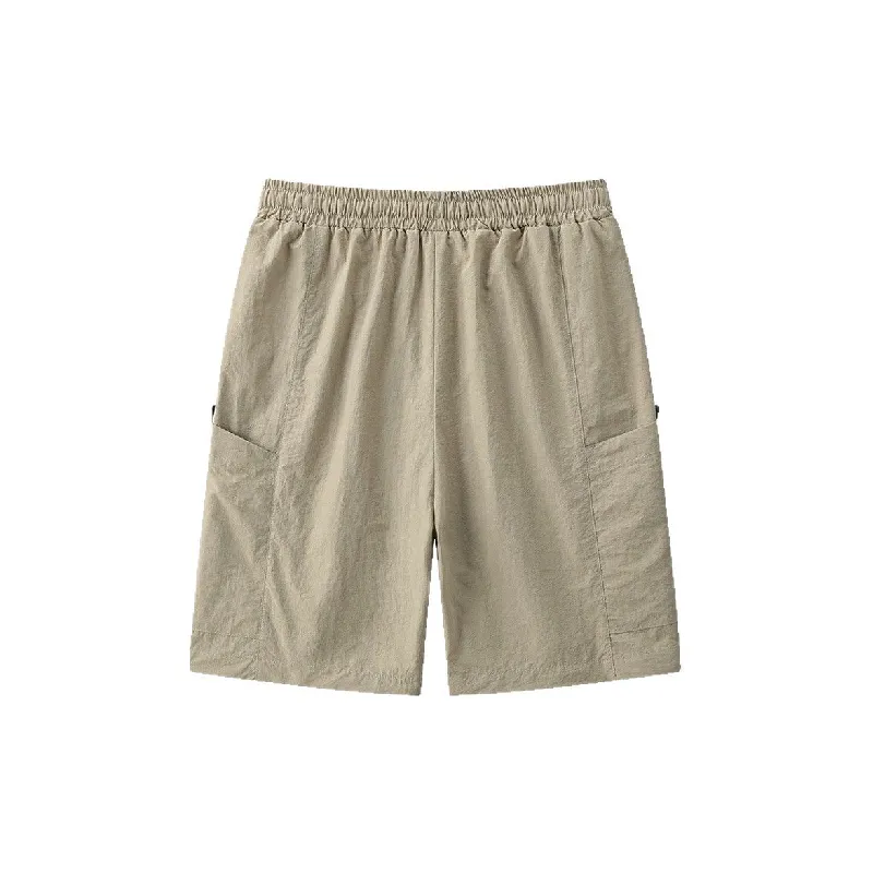 Casual Sporty Nylon Cargo Shorts-3