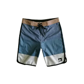 Casual Striped Blended Synthetic Fabrics Sports Shorts