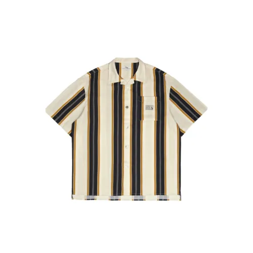 Short-Sleeved Casual Hawaiian Striped Shirt