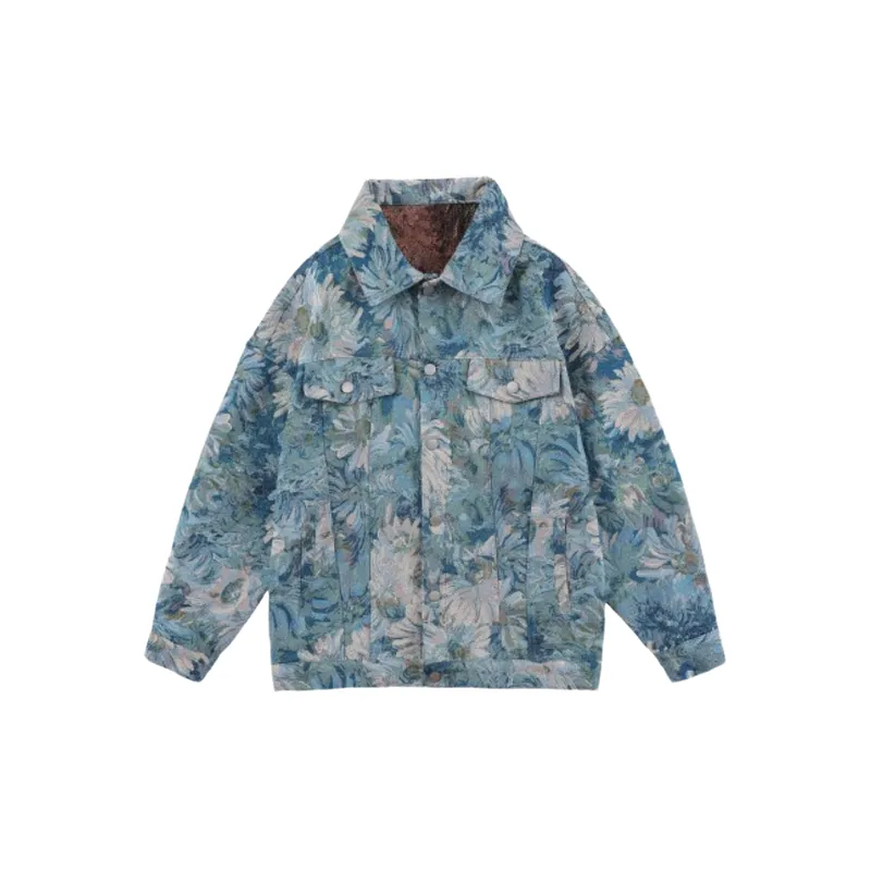 New Style Fashionable Vintage Trendy Denim Cargo Jacket-0