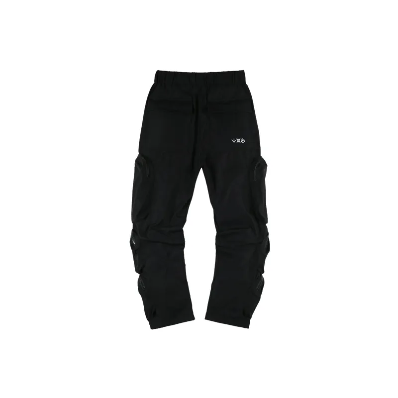 Loose Casual Cotton Blended Fabric Cargo Pants-3