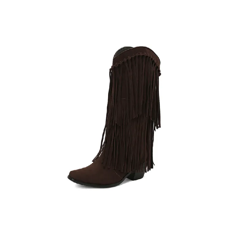 Fashionable Funky Mid Calf Boots-0