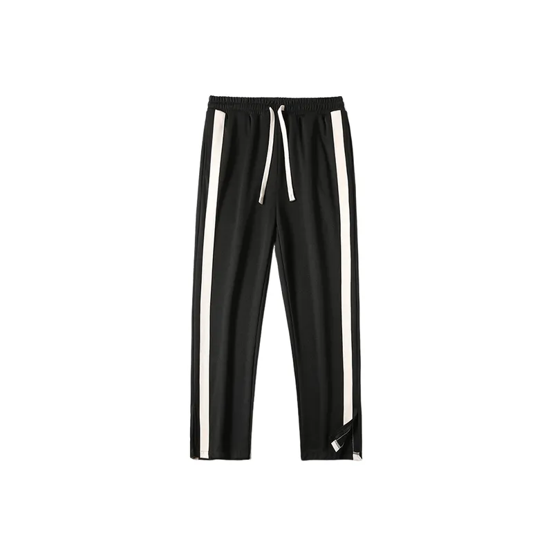 Basics Loose Cotton Like Fabric Casual Pants-5