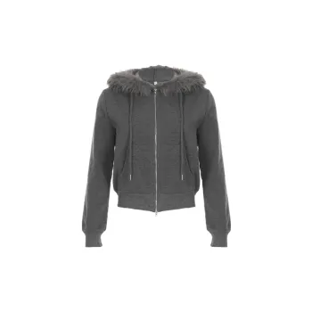 Fashionable Plain Warming Sweatshirt Women