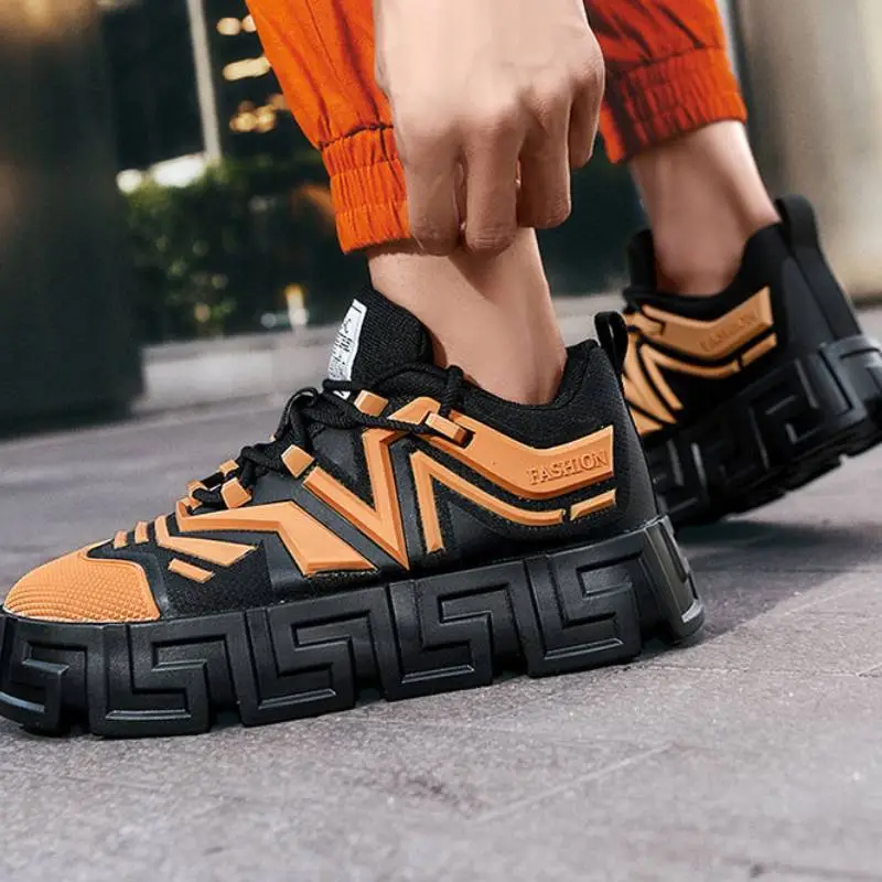Fashionable Contrast Color Skateboarding Shoes-10