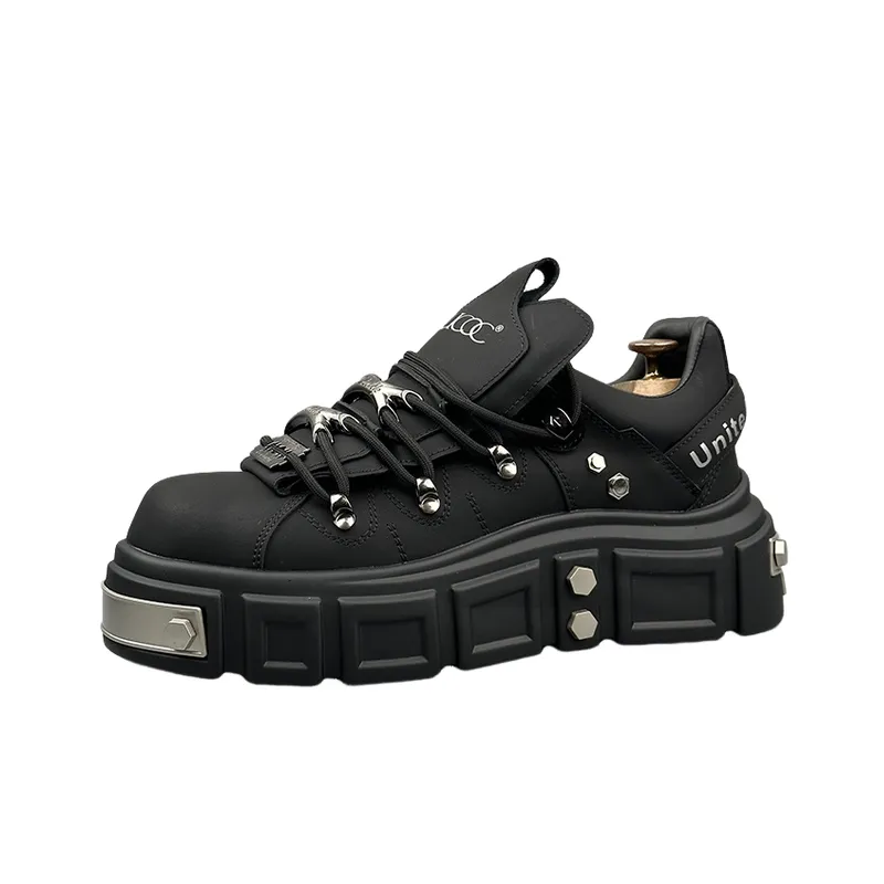 Casual Metal Stylish Skateboarding Shoes-2
