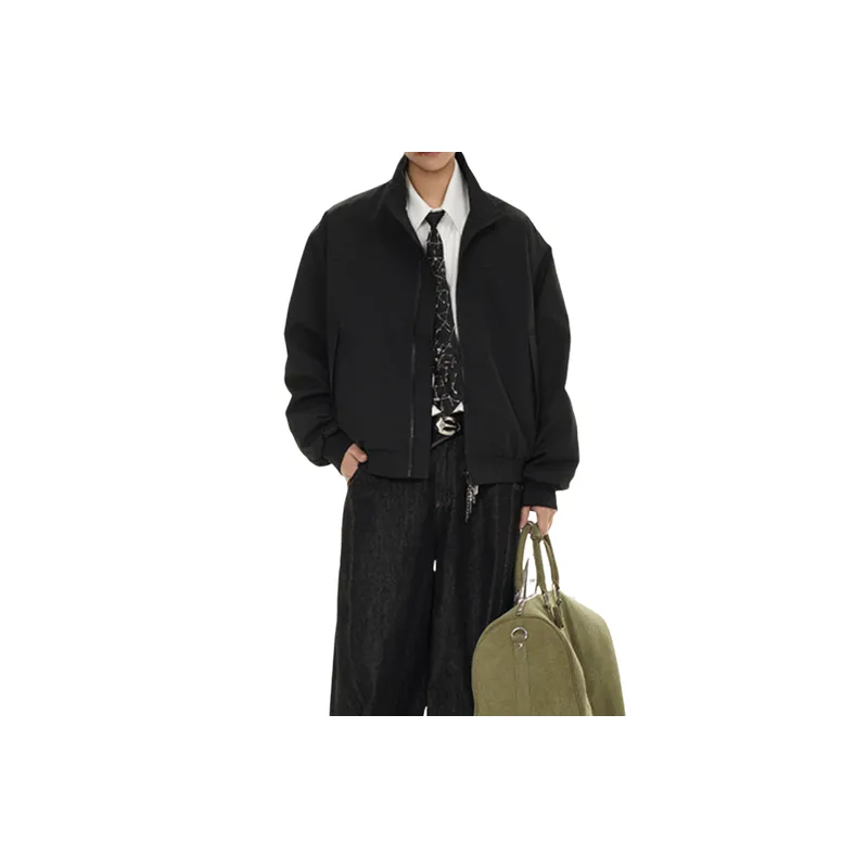 Casual Fashionable Cotton Blended Fabric Jacket-1