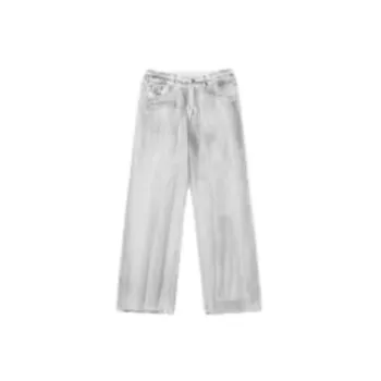 Hip Hop Aged Straight Leg Jeans