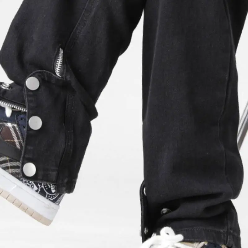 Loose Straight Leg Jeans-4