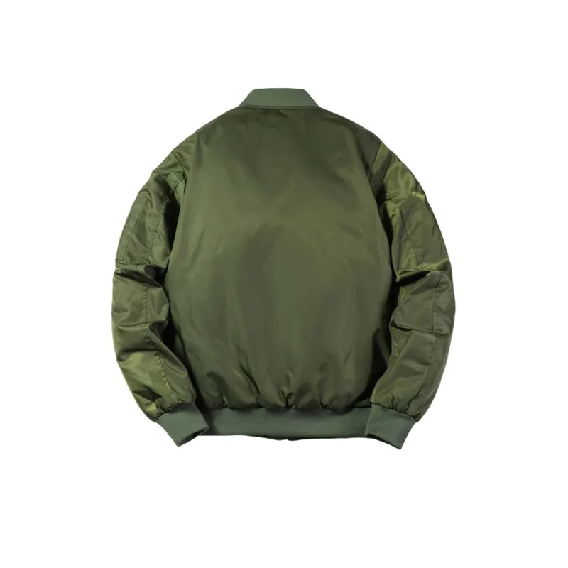 Thickened Stand Collar Flight Jacket-1
