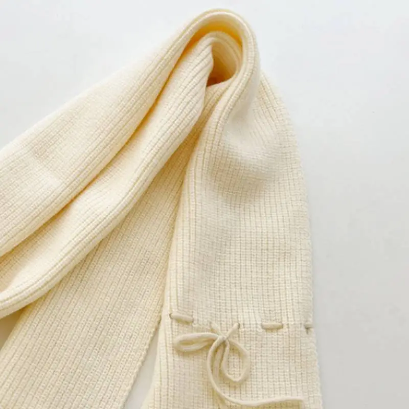 Fashionable Bow Tie Knit Scarf-2