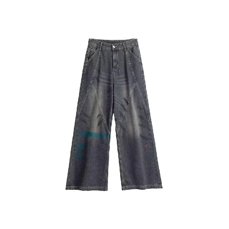 Retro Loose Jeans-0