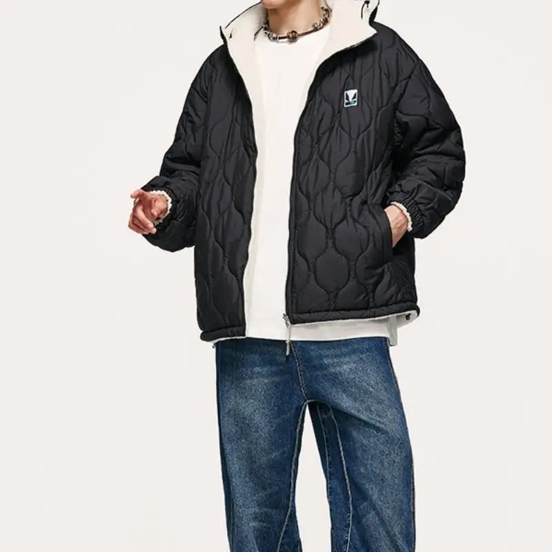 Fashionable Zipper 100% Polyester Quilted Jacket-7