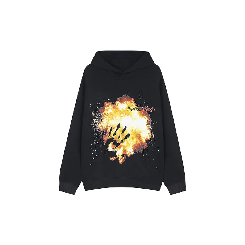 Simple Print Cotton Sweatshirt-0