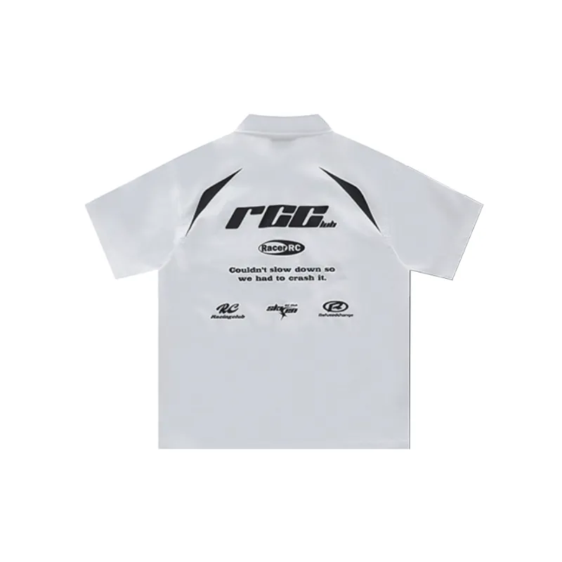 Street Letter Cool Silk Cotton Shirt-1