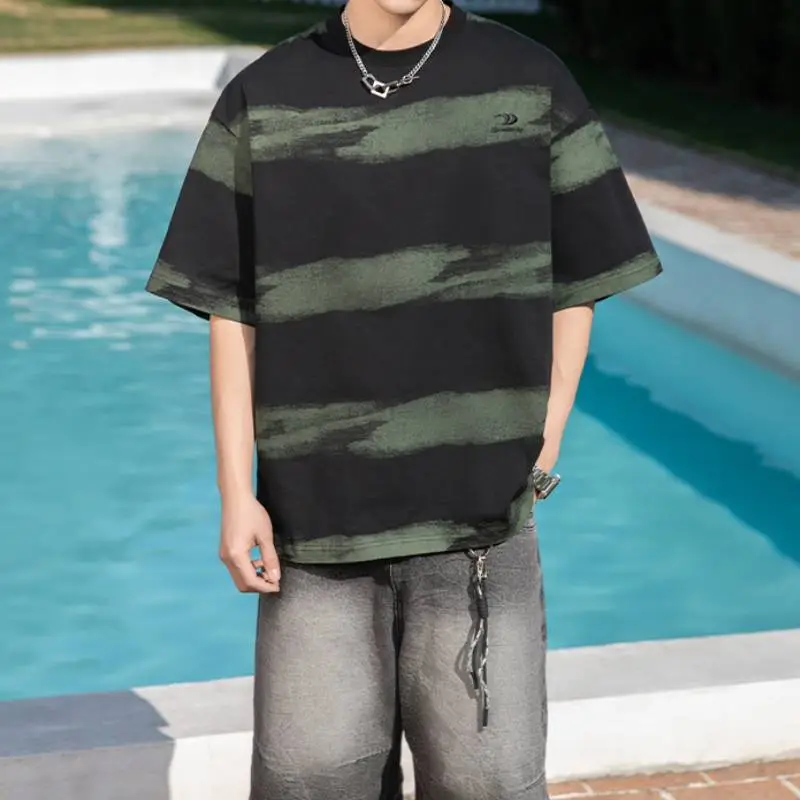 Retro Loose 100% Cotton T Shirt-9