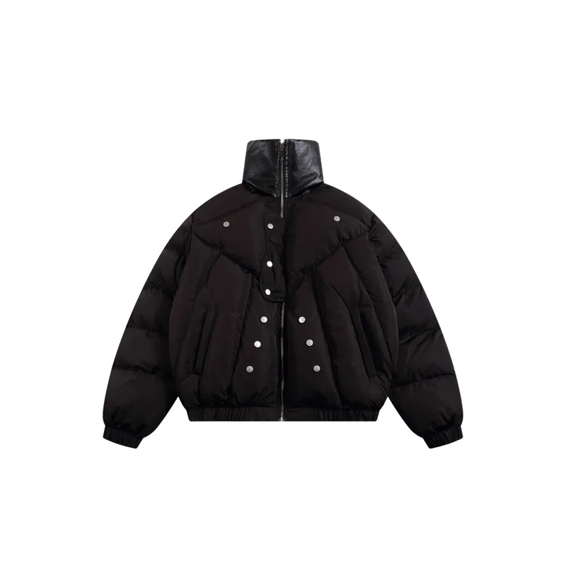 Heavyweight Trendy Brand High Street Cotton Jacket Coat-2
