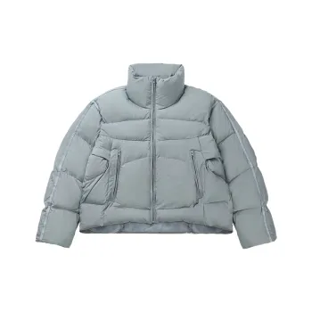 Retro Loose Blended Synthetic Fabrics Quilted Jacket