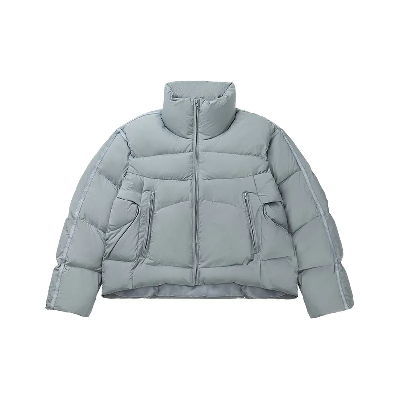 Retro Loose Blended Synthetic Fabrics Quilted Jacket-2