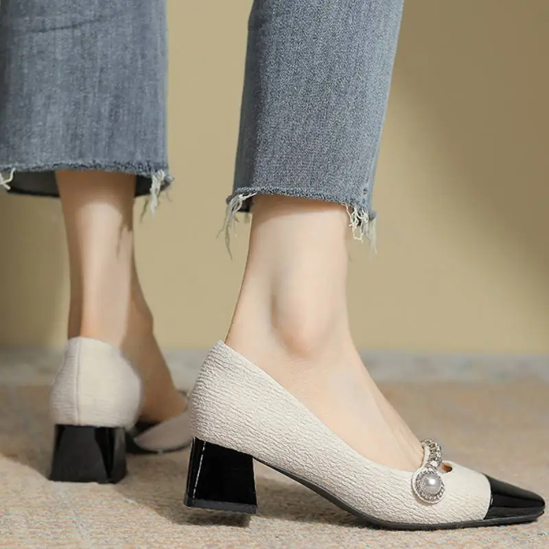 Retro Rhinestone High Heels-5