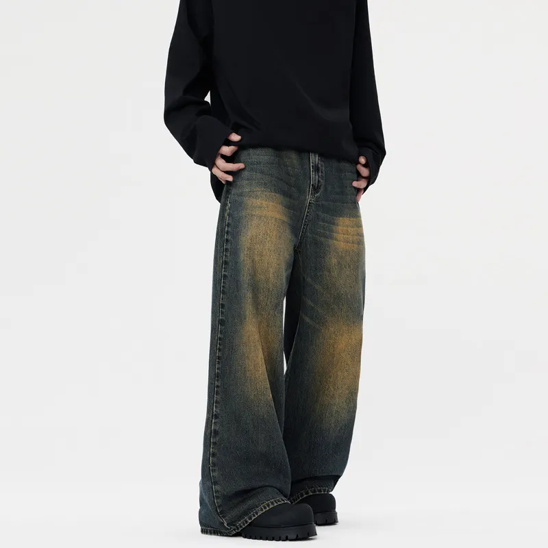 Fashionable Washed Jeans-3