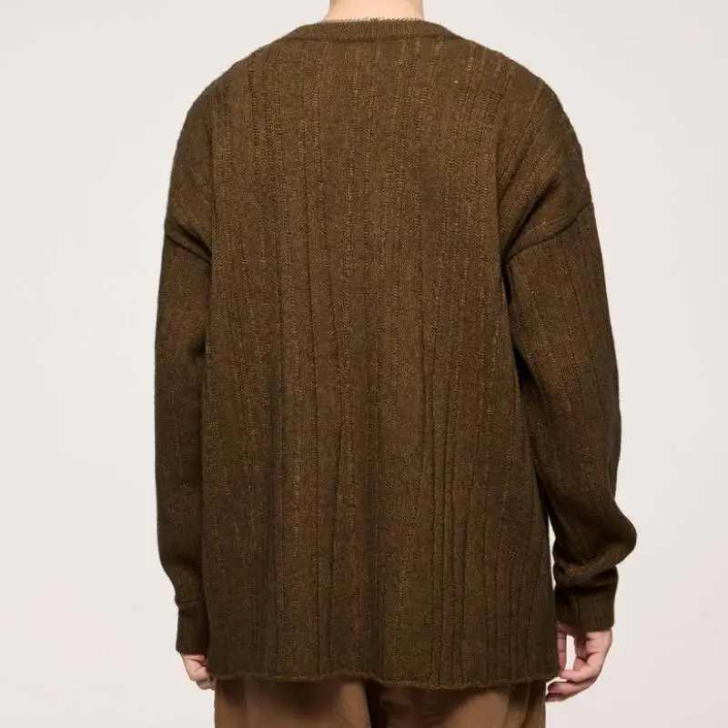 Fashion Loose Warm Plain Sweater-17