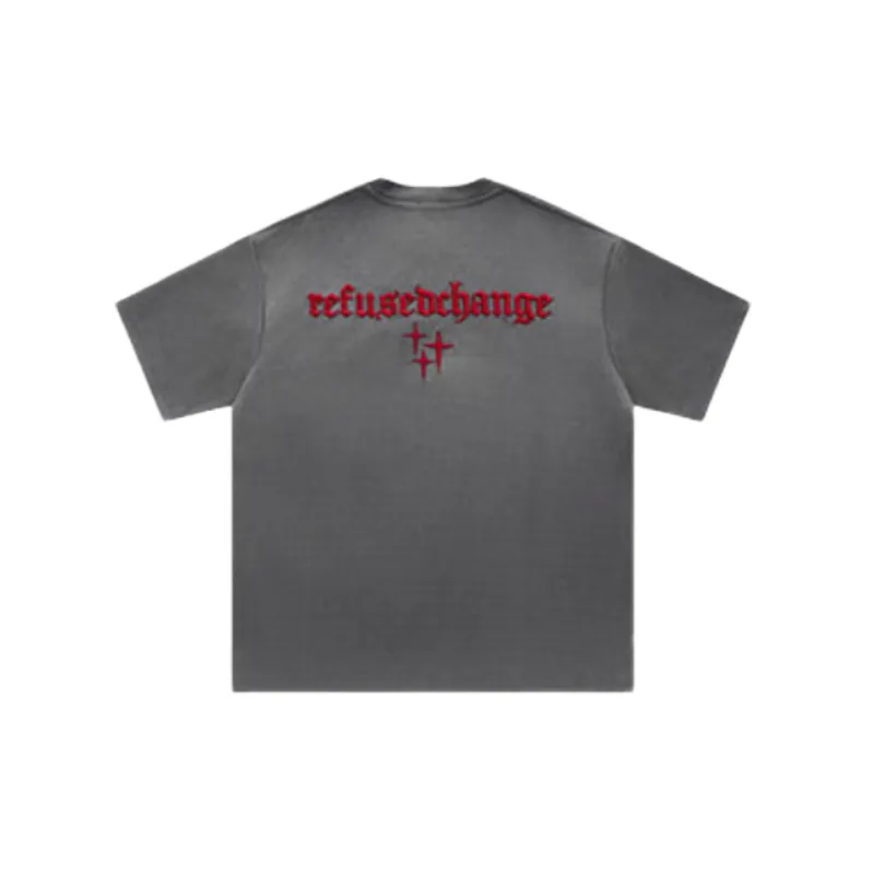 Retro Loose Suede T Shirt-1