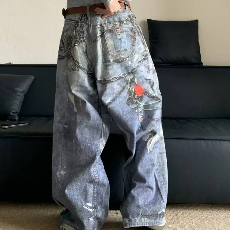 Retro Distress Jeans-3