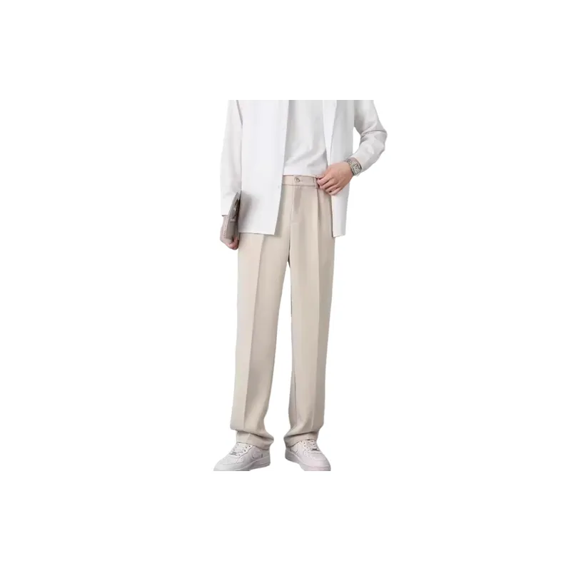 Loose Casual Cotton Blended Fabric Casual Pants-0