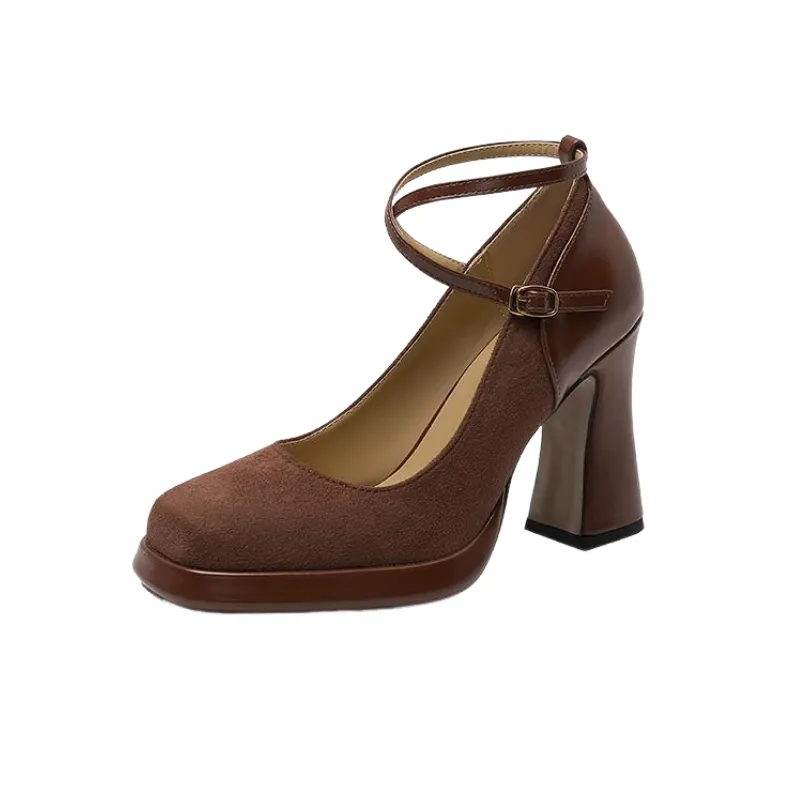 Retro Plain High Heels-0
