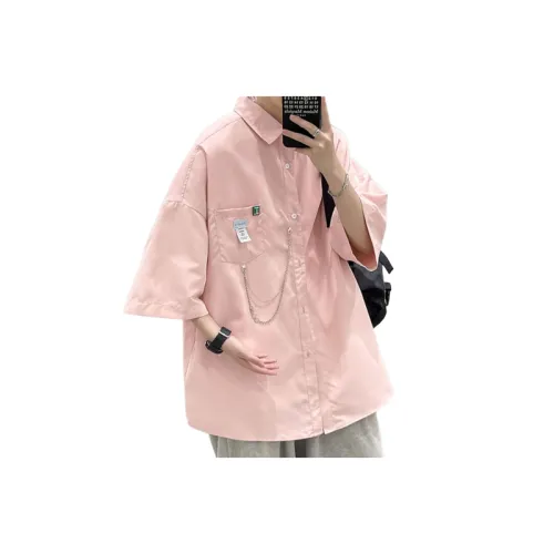 Short Sleeved Shirt   Large Size Trendy Black Coat