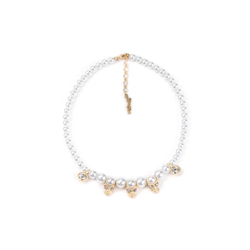Pearl Skull shaped Necklace
