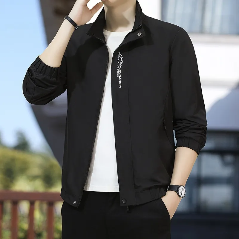 Casual Loose Blended Synthetic Fabrics Jacket-7