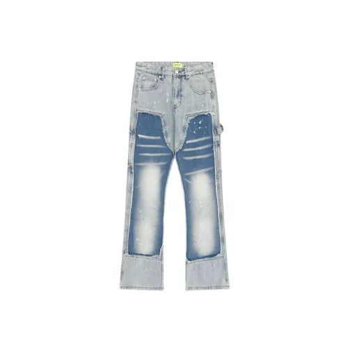 Retro Street Washing Distressed Jeans