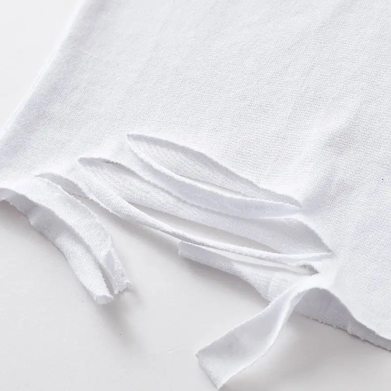 Trendy Loose 100% Cotton T Shirt-4