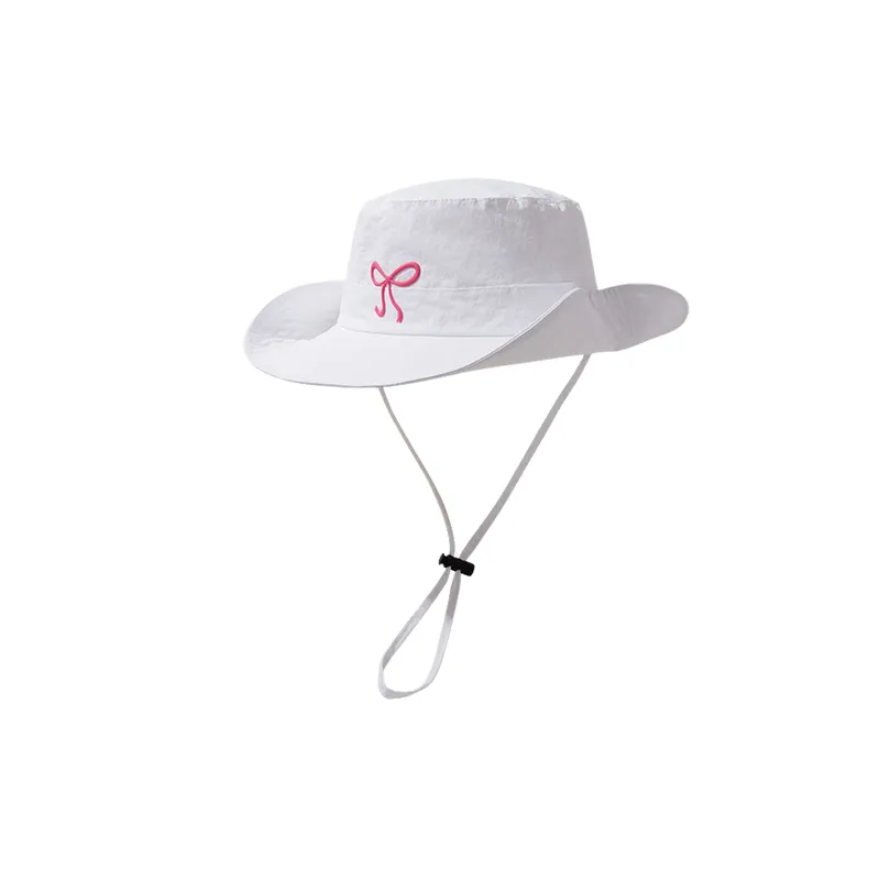 Simple Bow Bucket Hat-1