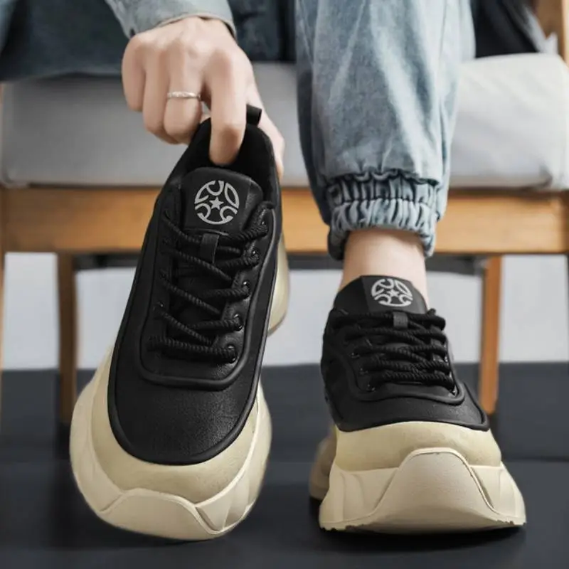 Sporty Plain Chunky Sneakers-8