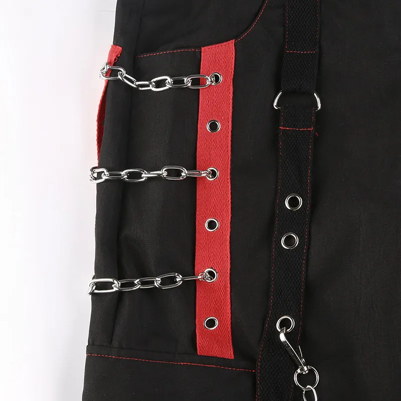 Street Simple Blended Synthetic Fabrics Cargo Pants-4