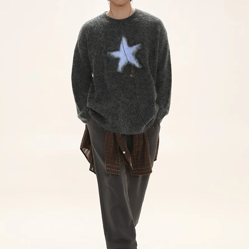 Retro Loose Sweater Women-1