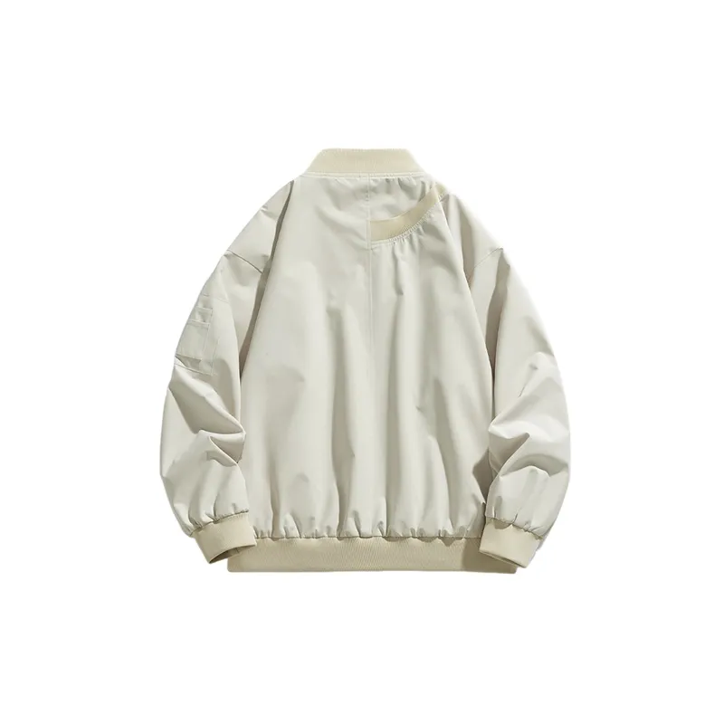 Retro Casual Blended Synthetic Fabrics Jacket-5