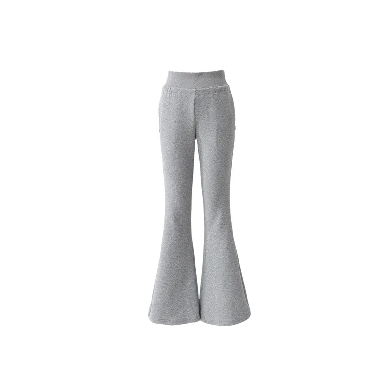 Simple Sporty Cotton Casual Pants Women-6