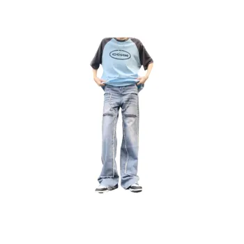 Retro Zipper Design Jeans